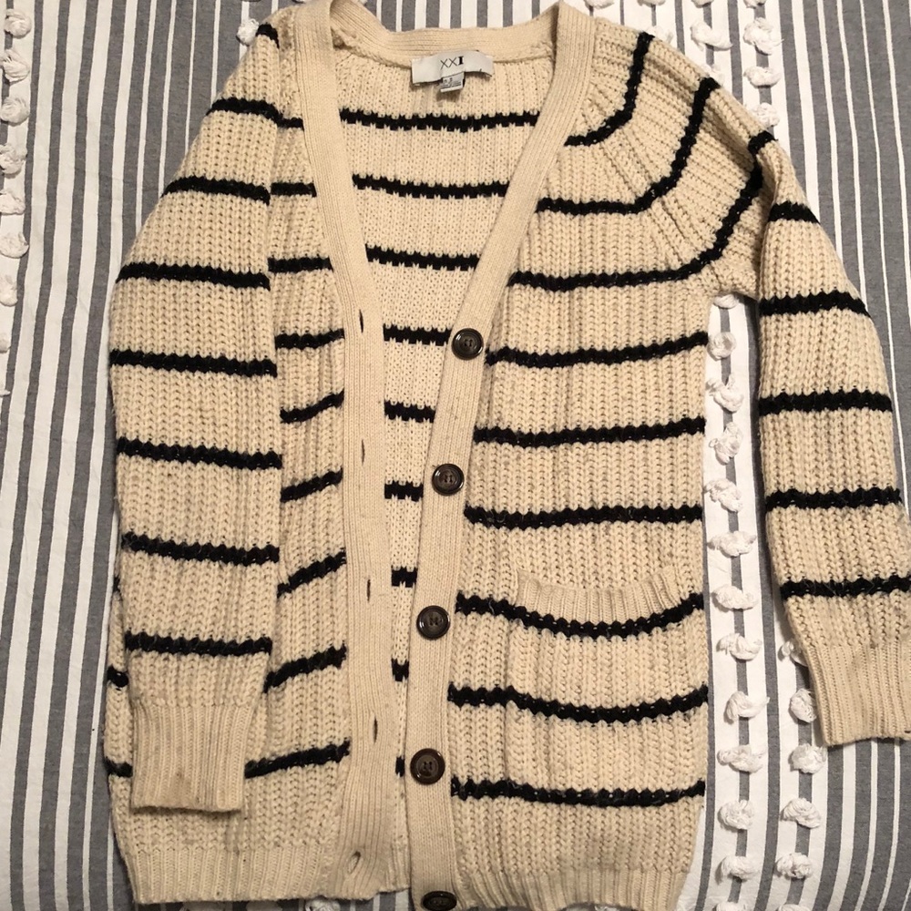 Forever 21 Cardigan Striped